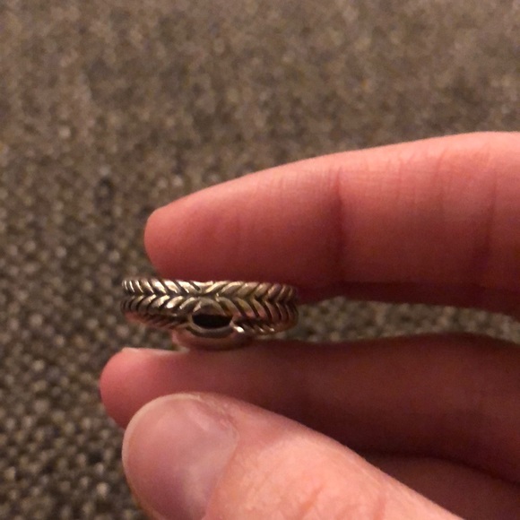 David Yurman Petite Albion Ring- Hematite - Picture 4 of 4